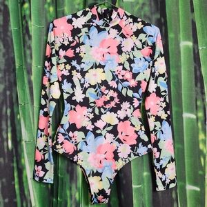 Billabong Women's Mock Neck Long Sleeve Swimsuit (Brand New)